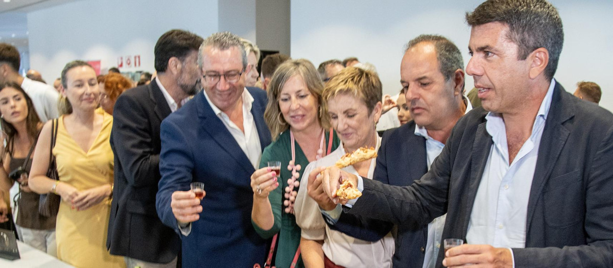 Imagen tomada de Carlos Mazón durante la presentación de la VII edición de Alicante Gastronómica