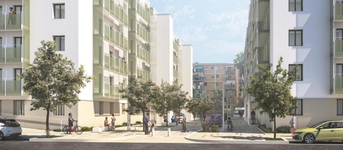 Imagen virtual de las obras en el barrio Virgen del Remedio de Alicante.