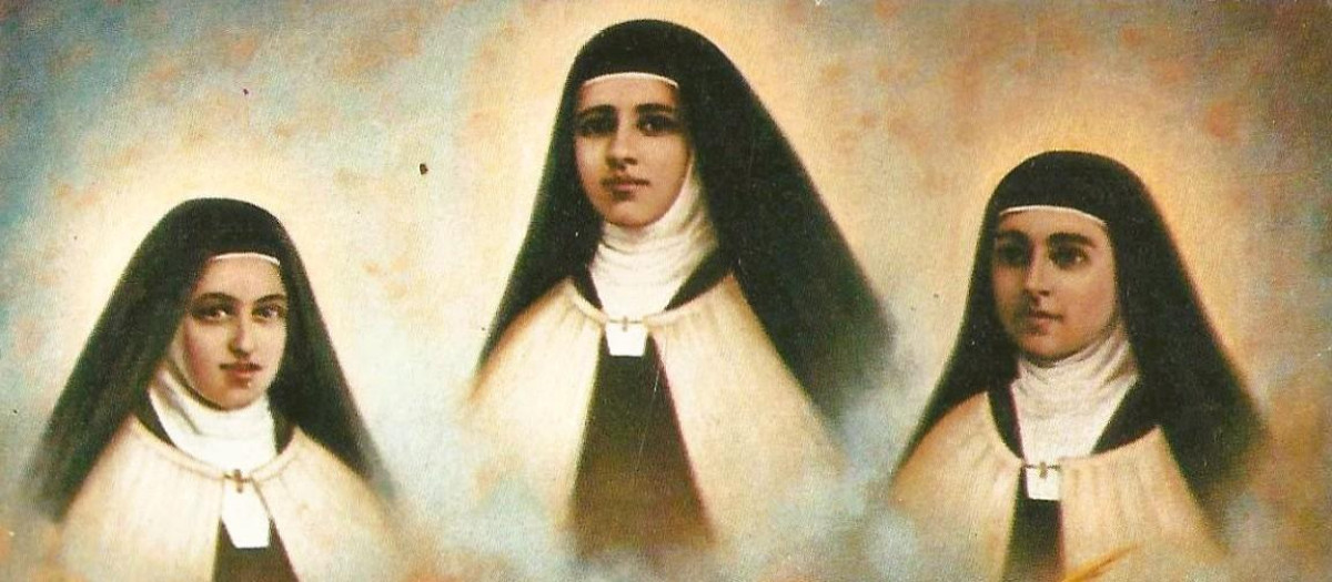 "Las tres azucenas" del carmelo de Guadalajara