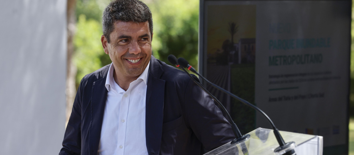 Imagen del presidente de la Generalitat Valenciana, Carlos Mazón