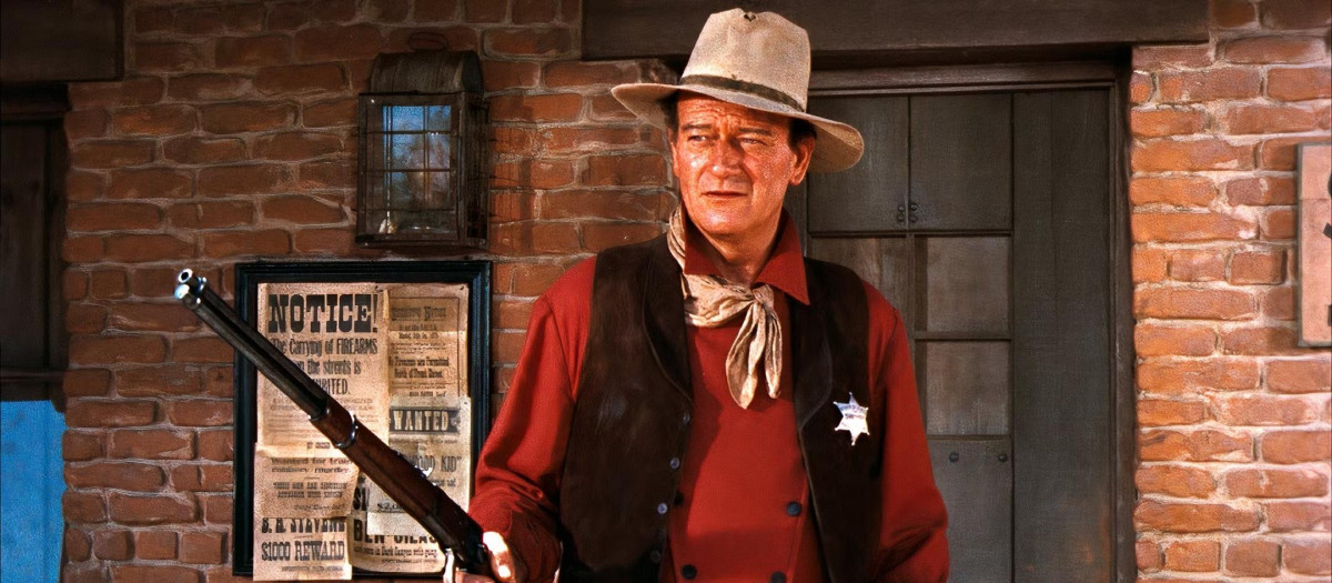 John Wayne, en un fotograma de Río Bravo