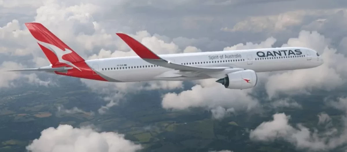 Airbus A350-1000 de la compañía australiana Qantas.