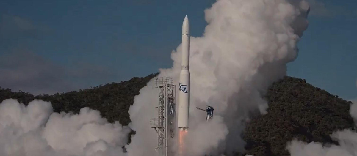 Despegue del cohete Eris