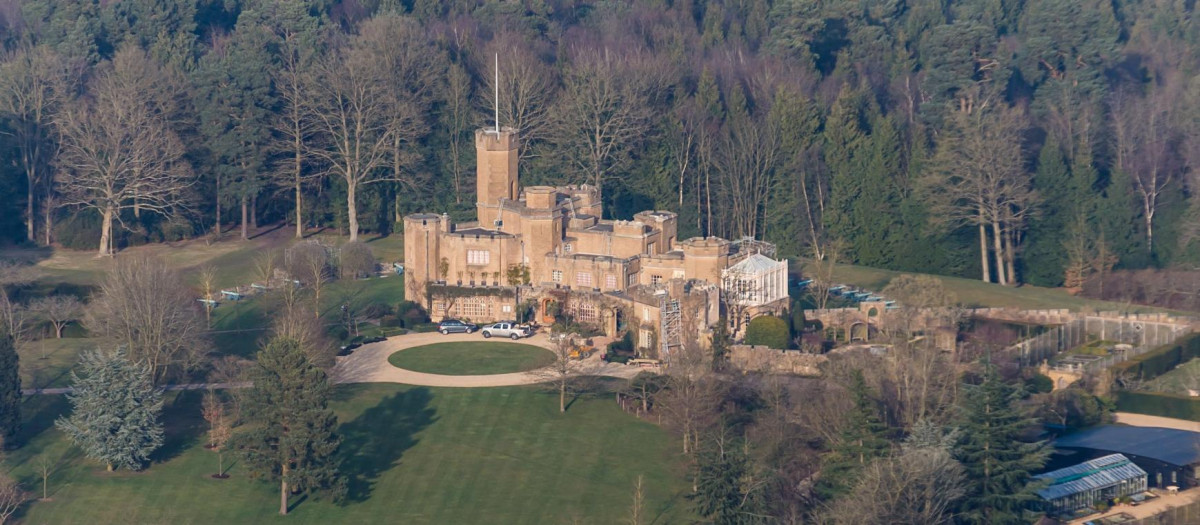 Mandatory Credit: Photo by High Level/Shutterstock (2207884ai)
Aerial view of Fort Belvedere former home to King Edward VIII near Virginia Water, Surrey, England, Britain
Various 
VARIOUS AERIAL VIEW FORT BELVEDERE FORMER HOME KING EDWARD VIII NEAR VIRGINIA WATER SURREY ENGLAND BRITAIN Travel Stock Not-Personality News 16511051