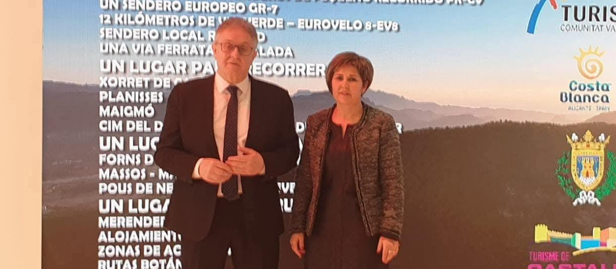 El exalcalde de Castalla Antonio Bernabéu y la exconcejal Maite Gimeno