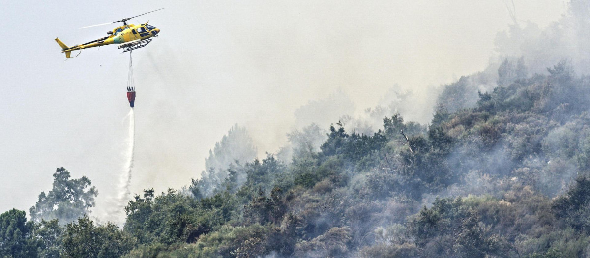 Los incendios de Ávila y Cáceres siguen activos, con preocupación por el viento y atención a los puntos calientes