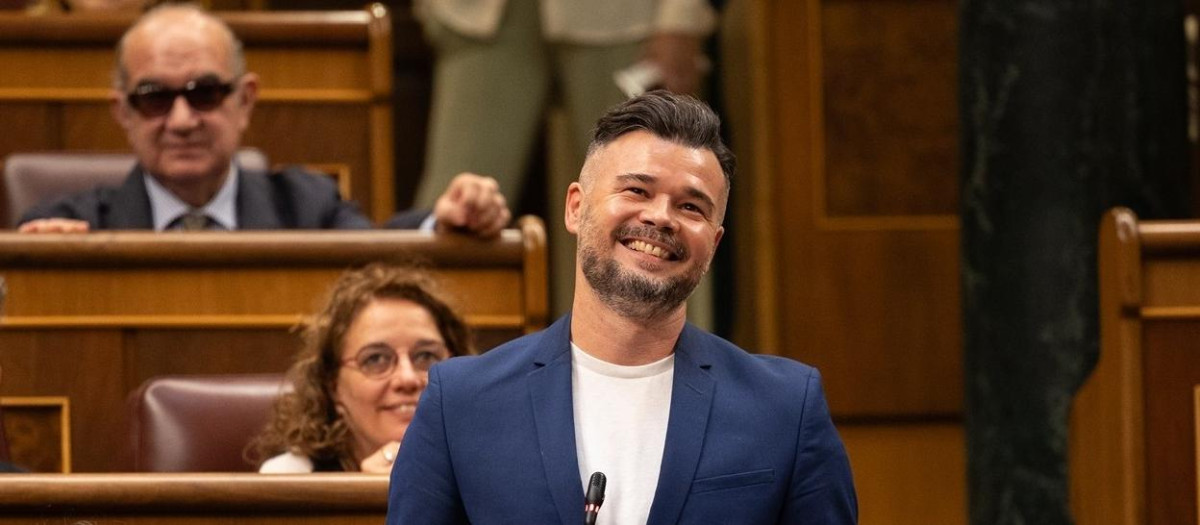El portavoz de ERC en el Congreso, Gabriel Rufián, hace unos días