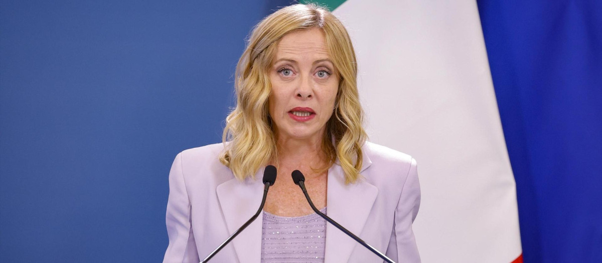 La primera ministra de Italia, Giorgia Meloni