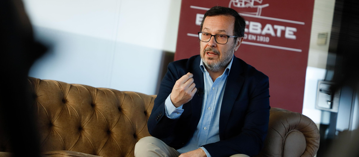 José Antonio Fúster, durante su entrevista en El Debate