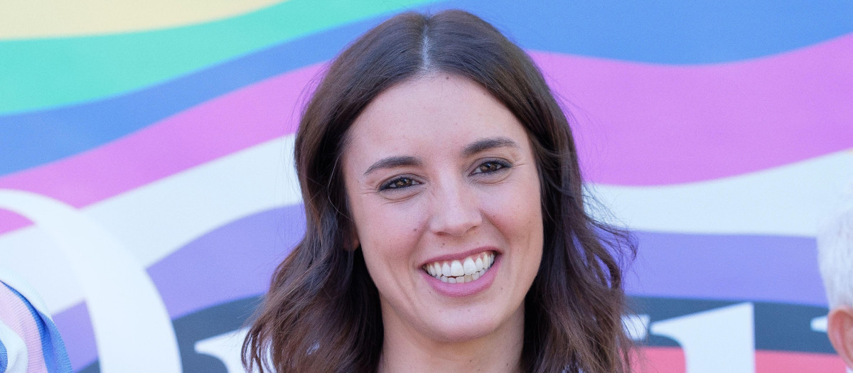 Minister of Equality, Irene Montero seen during the 2nd edition of the Rainbow Awards for the International LGTBI Pride Day in Madrid.