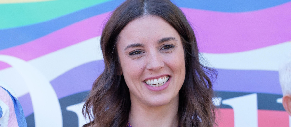 Minister of Equality, Irene Montero seen during the 2nd edition of the Rainbow Awards for the International LGTBI Pride Day in Madrid.