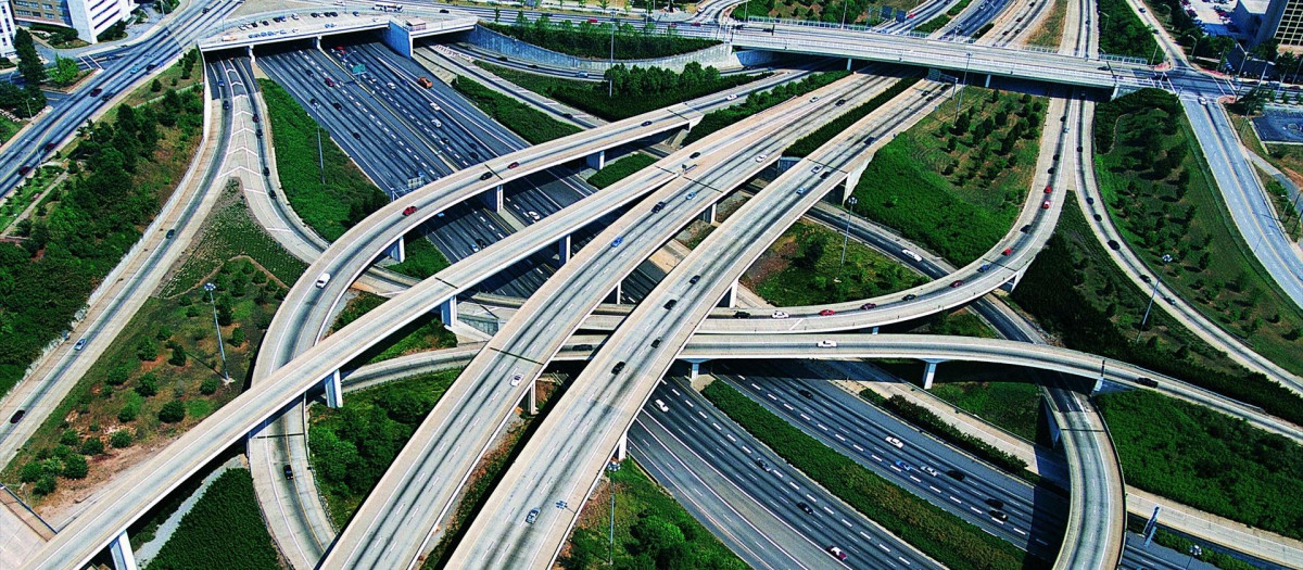 Una autopista en Estados Unidos