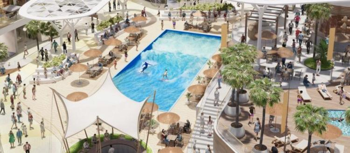 Render del futuro centro comercial Infinity, en Valencia, adquirido por Tomás Olivo