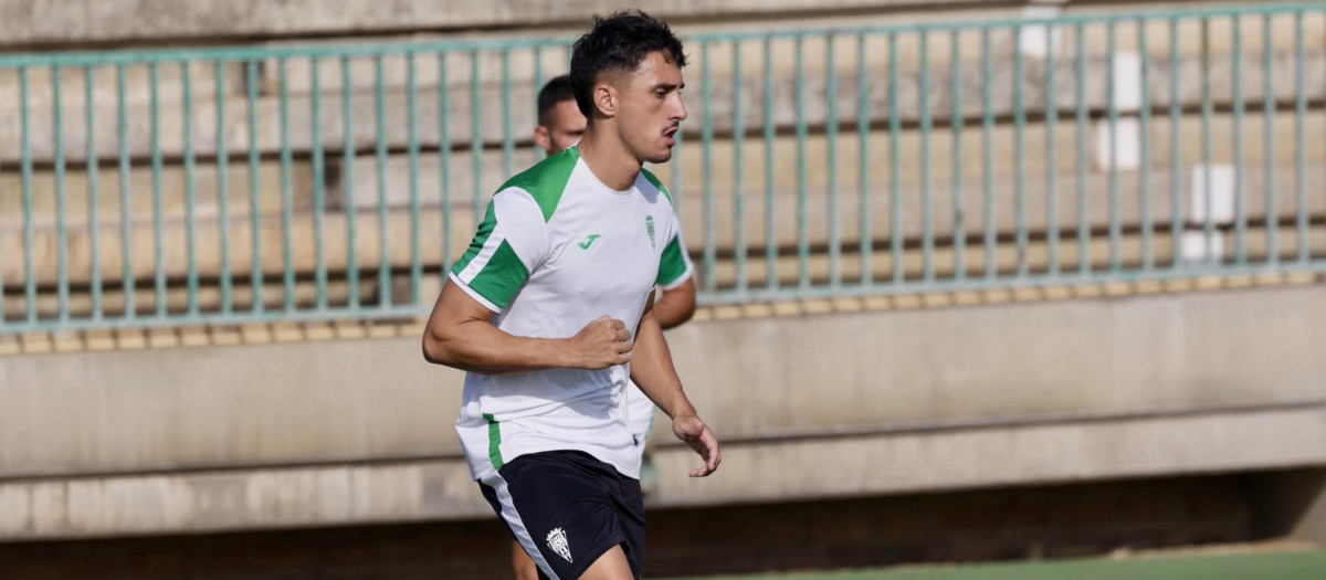 Ignasi Vilarrasa, durante su primer entrenamiento en la Ciudad Deportiva