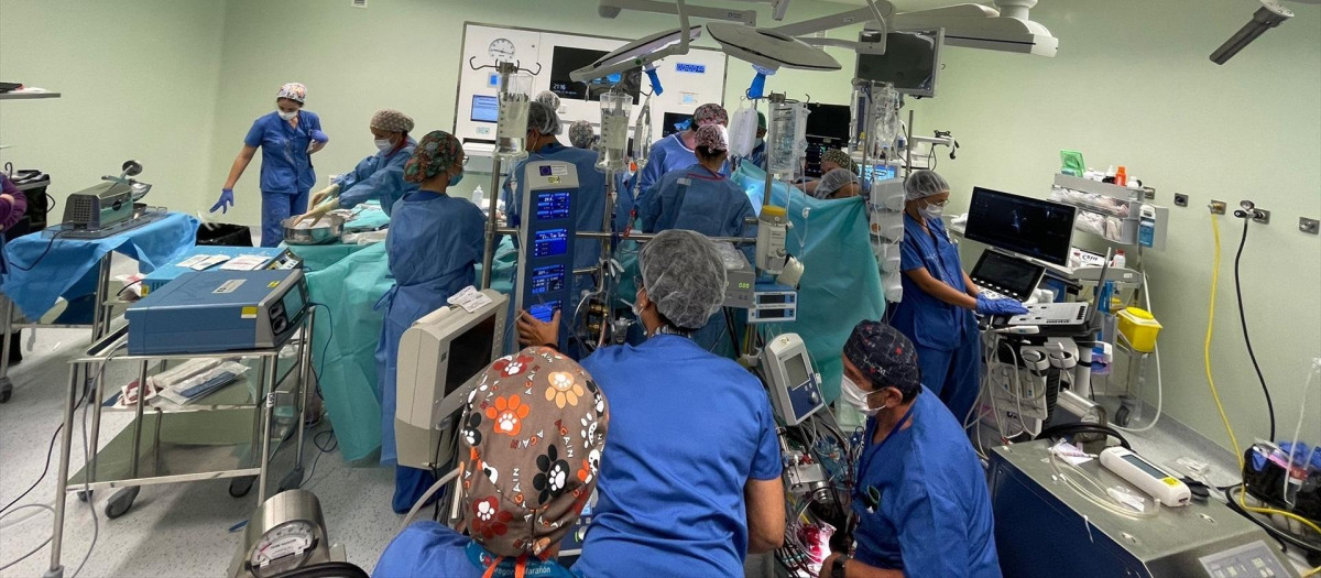 Quirófano del Hospital Universitario de Toledo.

REMITIDA / HANDOUT por JCCM
Fotografía remitida a medios de comunicación exclusivamente para ilustrar la noticia a la que hace referencia la imagen, y citando la procedencia de la imagen en la firma
12/8/2025