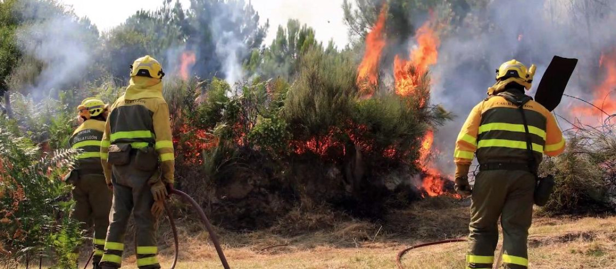 Contrafuego o fuego técnico como herramienta de combate de extinción en las inmediaciones del Arenal (Ávila)