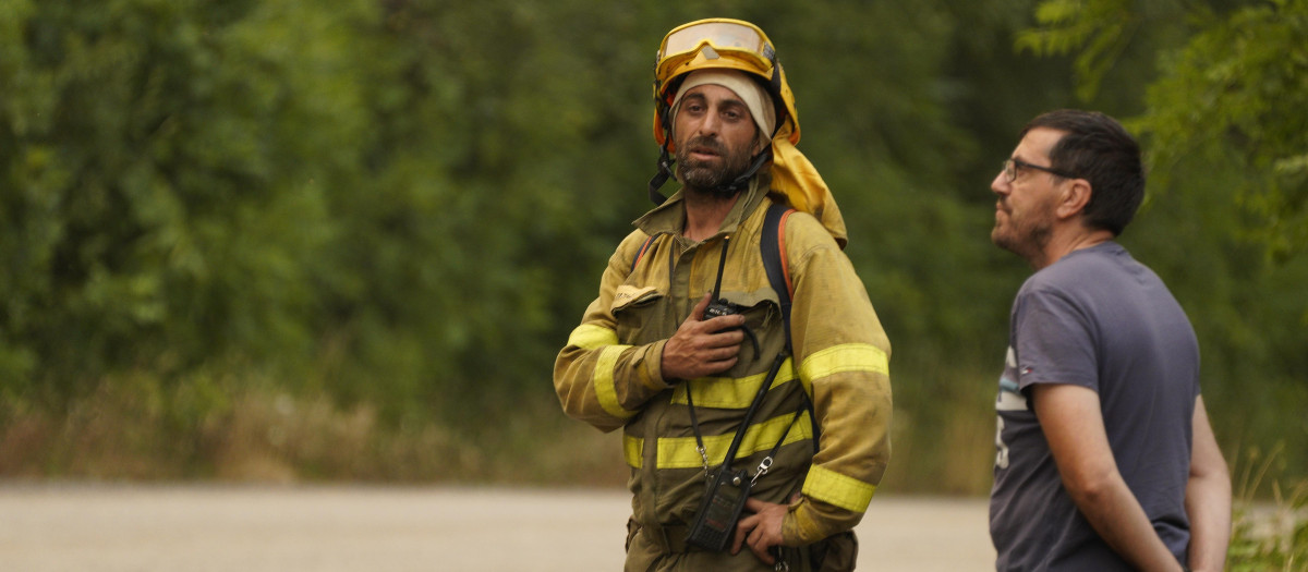 Incendio en Anllares del Sil (León)