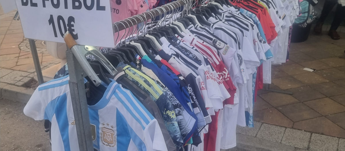 Camisetas de fútbol falsificadas