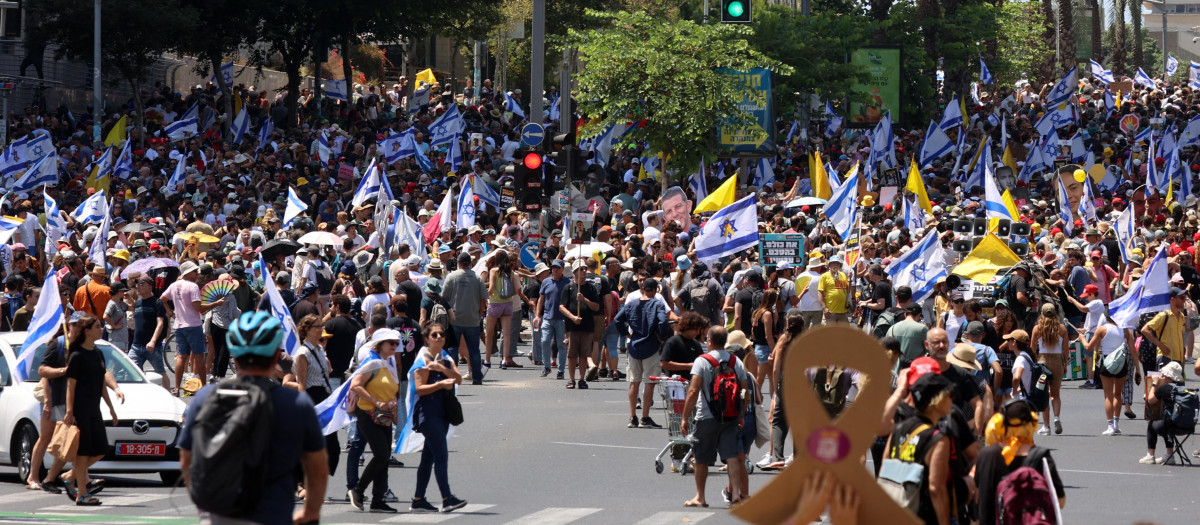 Manifestación en Tel Aviv