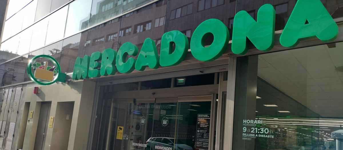 Imagen de un supermercado de Mercadona en la ciudad de Valencia