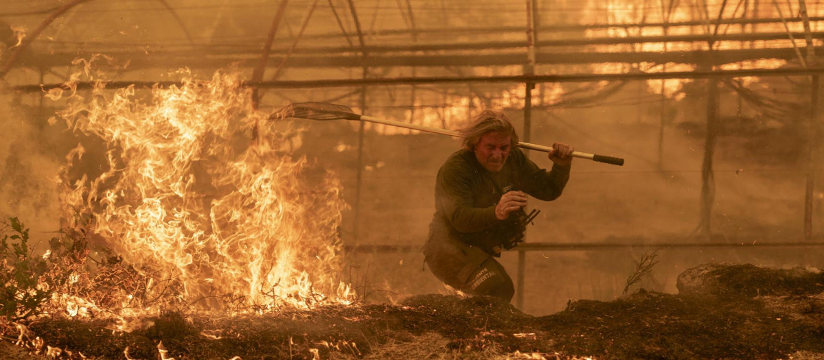 Imagen del incendio del municipio orensano de Carballeda de Avia
