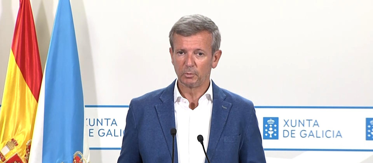 Declaraciones de Alfonso Rueda, presidente de la Xunta de Galicia