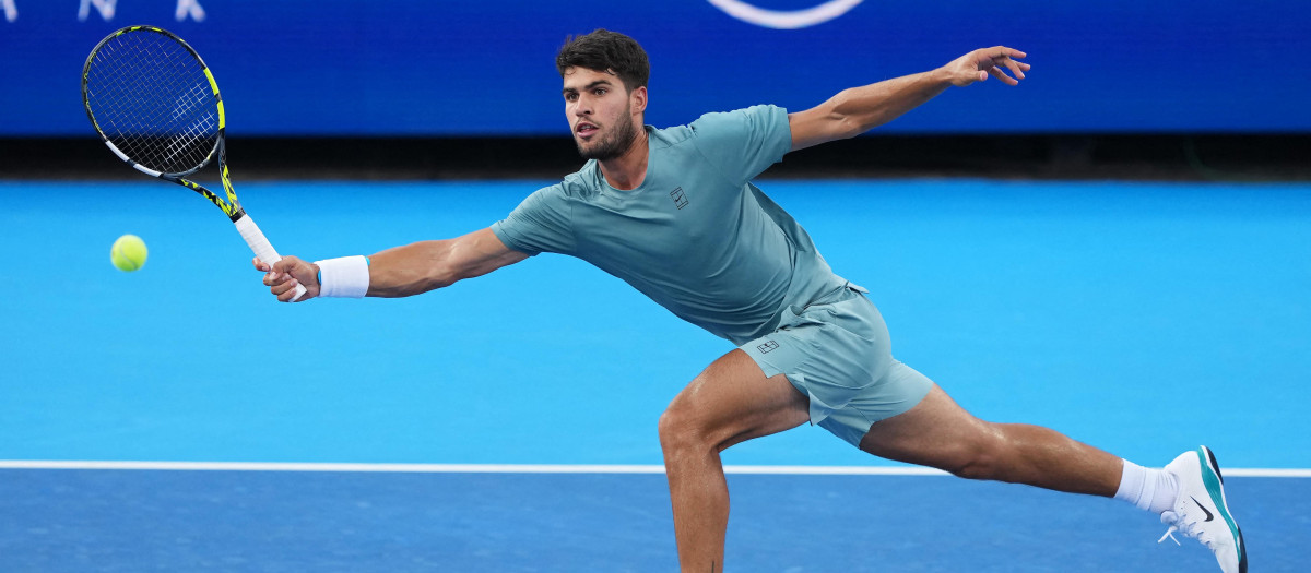 Carlos Alcaraz, durante el Masters 1000 de Cincinnati