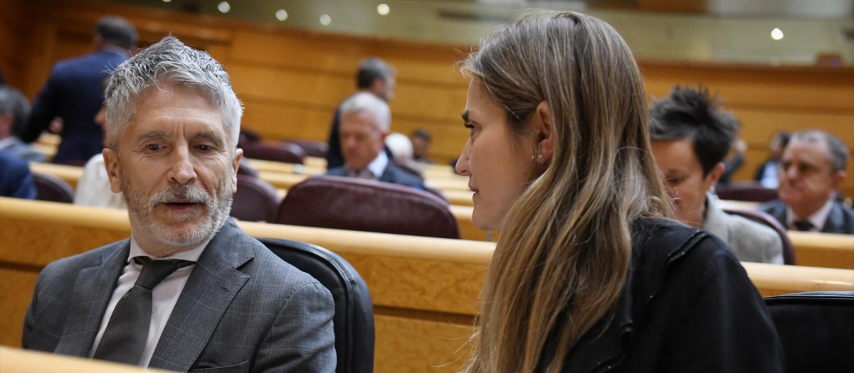 El ministro del Interior, Fernando Grande-Marlaska, y la vicepresidenta tercera y ministra para la Transición Ecológica y el Reto Demográfico, Sara Aagesen