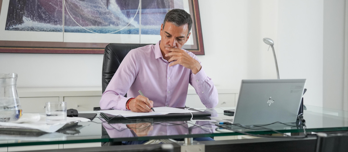Sánchez, este miércoles presidiendo el Comité Estatal de Coordinación y Dirección del Plan Estatal de Emergencias