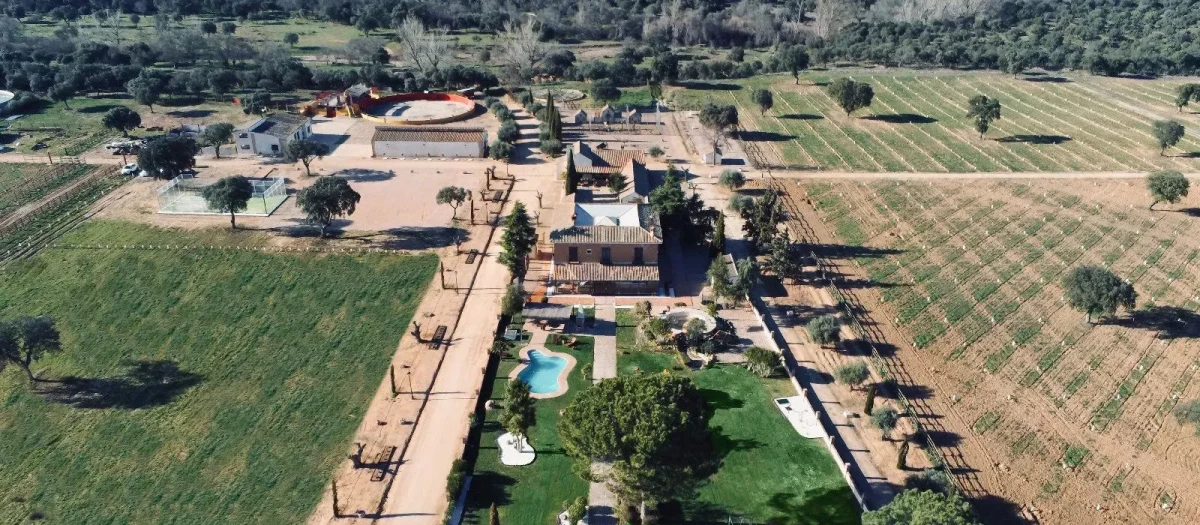 Vista aérea Finca Complejo Valdepusa