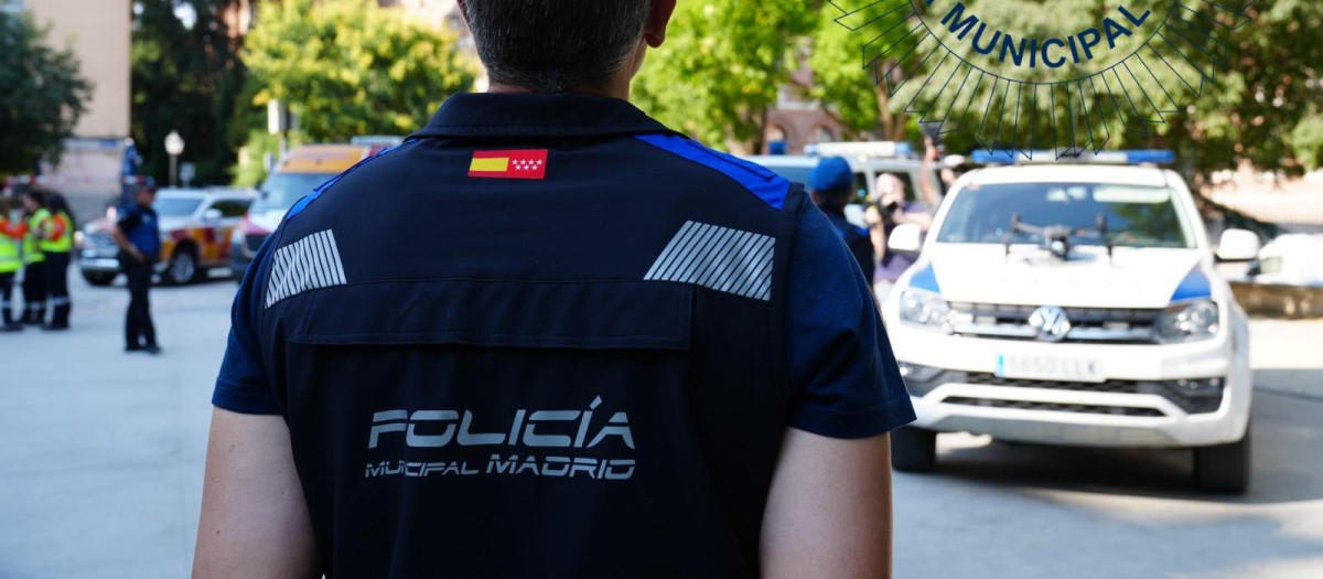 Un agente de la Policía Municipal de Madrid, en una imagen de archivo
