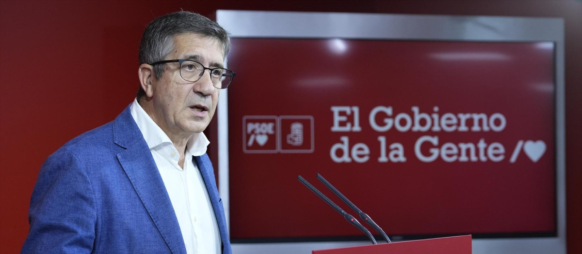 El portavoz del Grupo Parlamentario Socialista en el Congreso de los Diputados, Patxi López