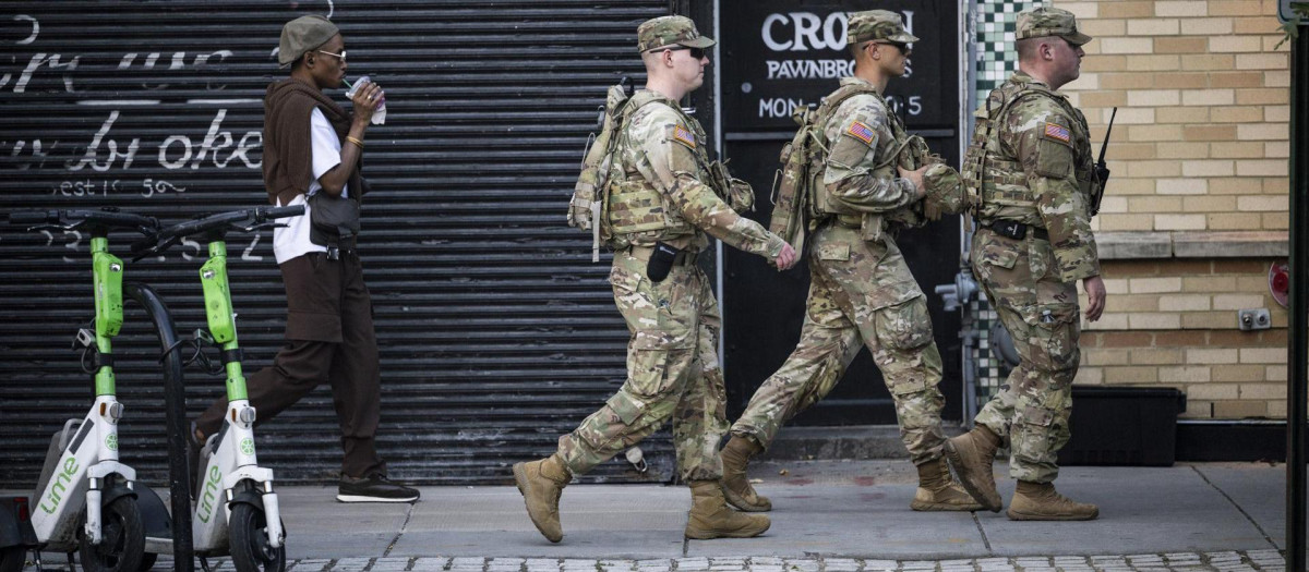 Tropas de la Guardia Nacional en Washington