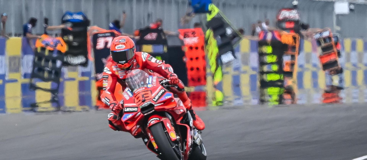 Marc Márquez, en el Gran Premio de Hungría