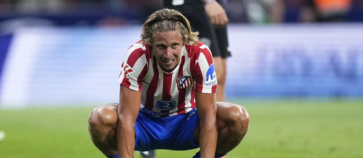 Marcos Llorente se lamenta de una ocasión desaprovechada en el Atlético de Madrid - Elche