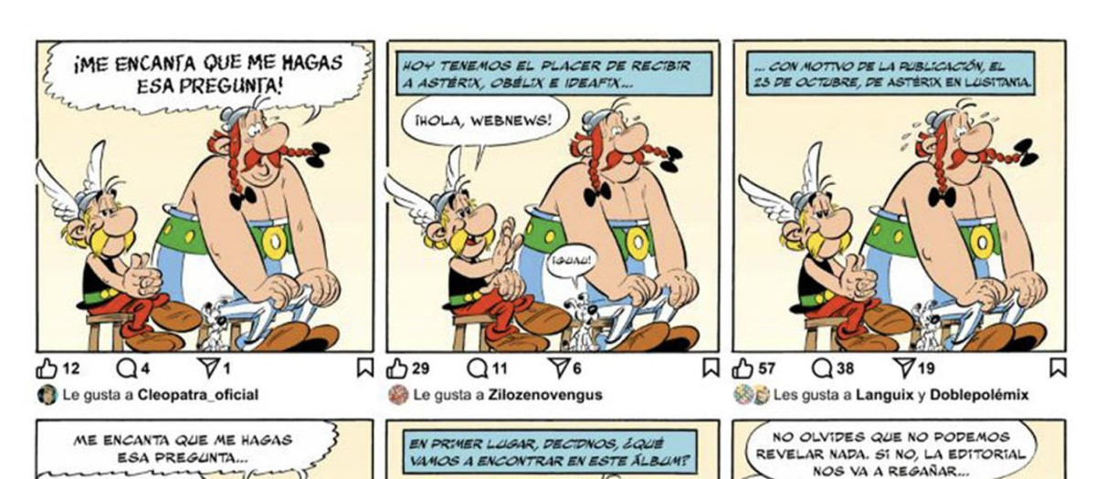 Detalle del nuevo cómic de Astérix y Obélix