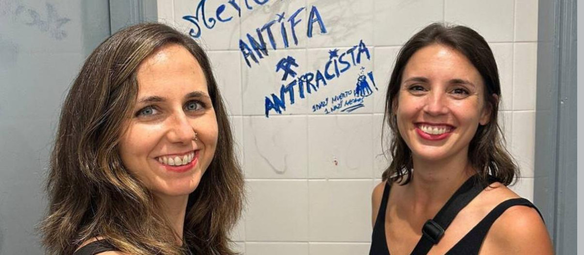 Irene Montero e Ione Belarra, en Menorca
