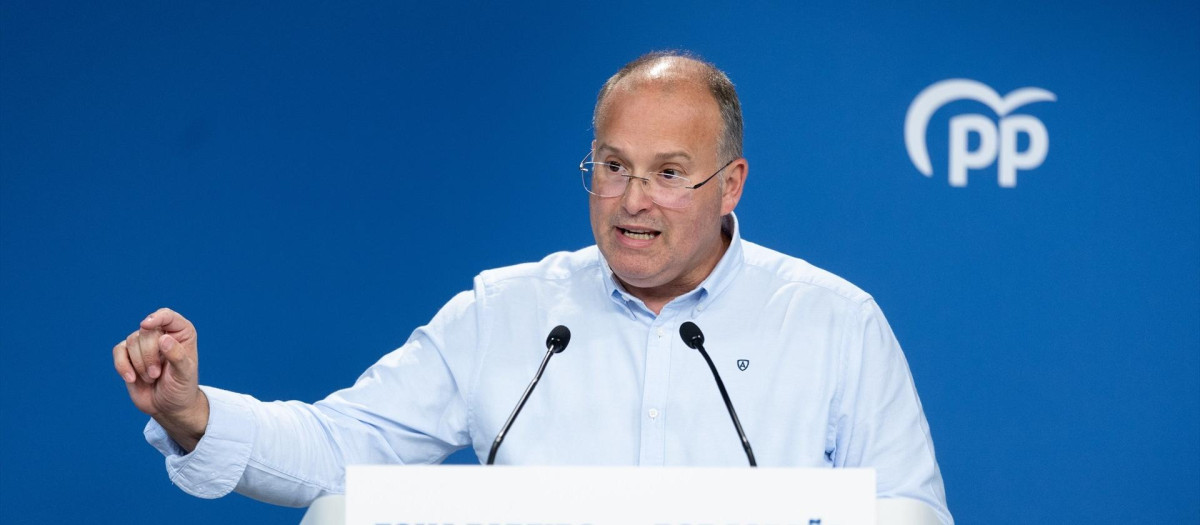 El secretario general del Partido Popular, Miguel Tellado