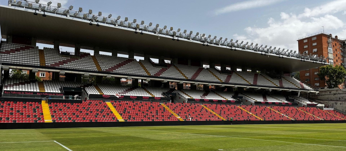 Estadio de Vallecas, en Madrid.