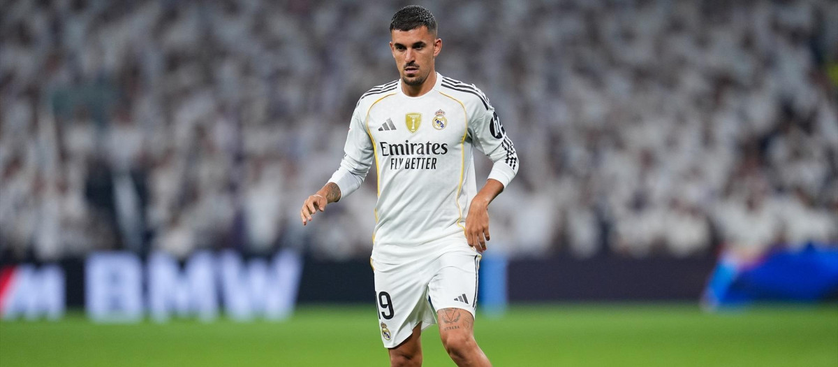 Dani Ceballos, en un partido con el Real Madrid