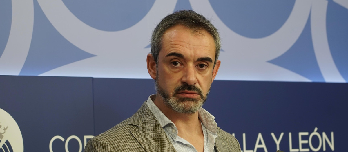 El portavoz parlamentario de Vox en las Cortes de Castilla y León, David Hierro, hace unos días