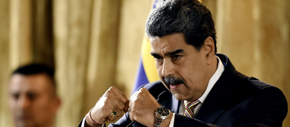 El presidente de Venezuela, Nicolás Maduro, durante una reunión en la Asamblea Nacional en Caracas