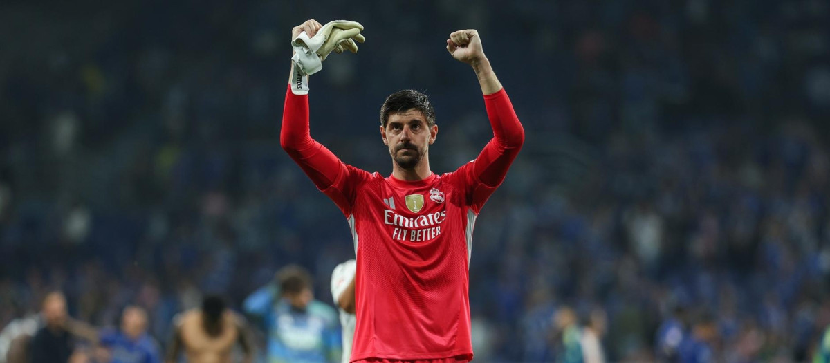 Thibaut Courtois, tras el partido ante el Real Oviedo en el Carlos Tartiere