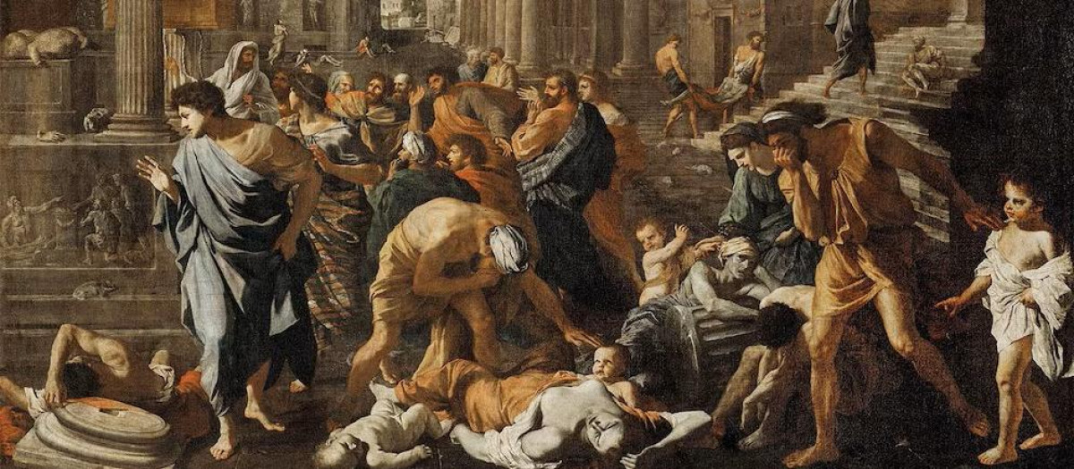 La peste de Ashdod, óleo de Nicolas Poussin