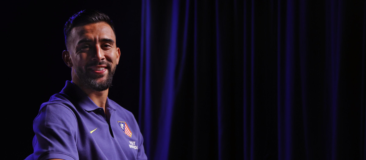 Nico González, en su primer día como jugador del Atlético de Madrid