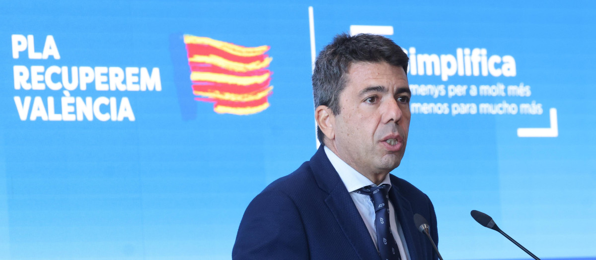 Imagen del presidente de la Generalitat Valenciana, Carlos Mazón