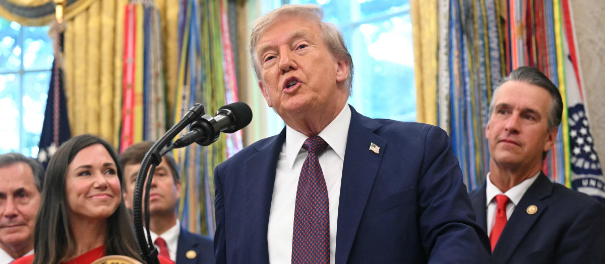 El presidente de Estados Unidos, Donald Trump, en el Despacho Oval de la Casa Blanca en Washington, D.C
