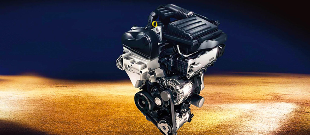 Un motor de gasolina de la marca Volkswagen