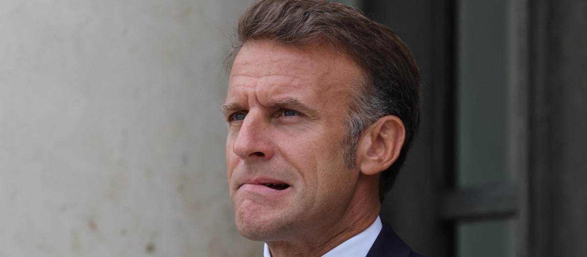 El presidente francés, Emmanuel Macron, en el Elíseo