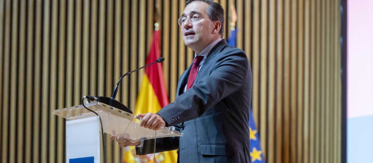 El ministro de Asuntos Exteriores, Unión Europea y Cooperación, José Manuel Albares, presenta la Estrategia de Acción Exterior de España 2025-2028